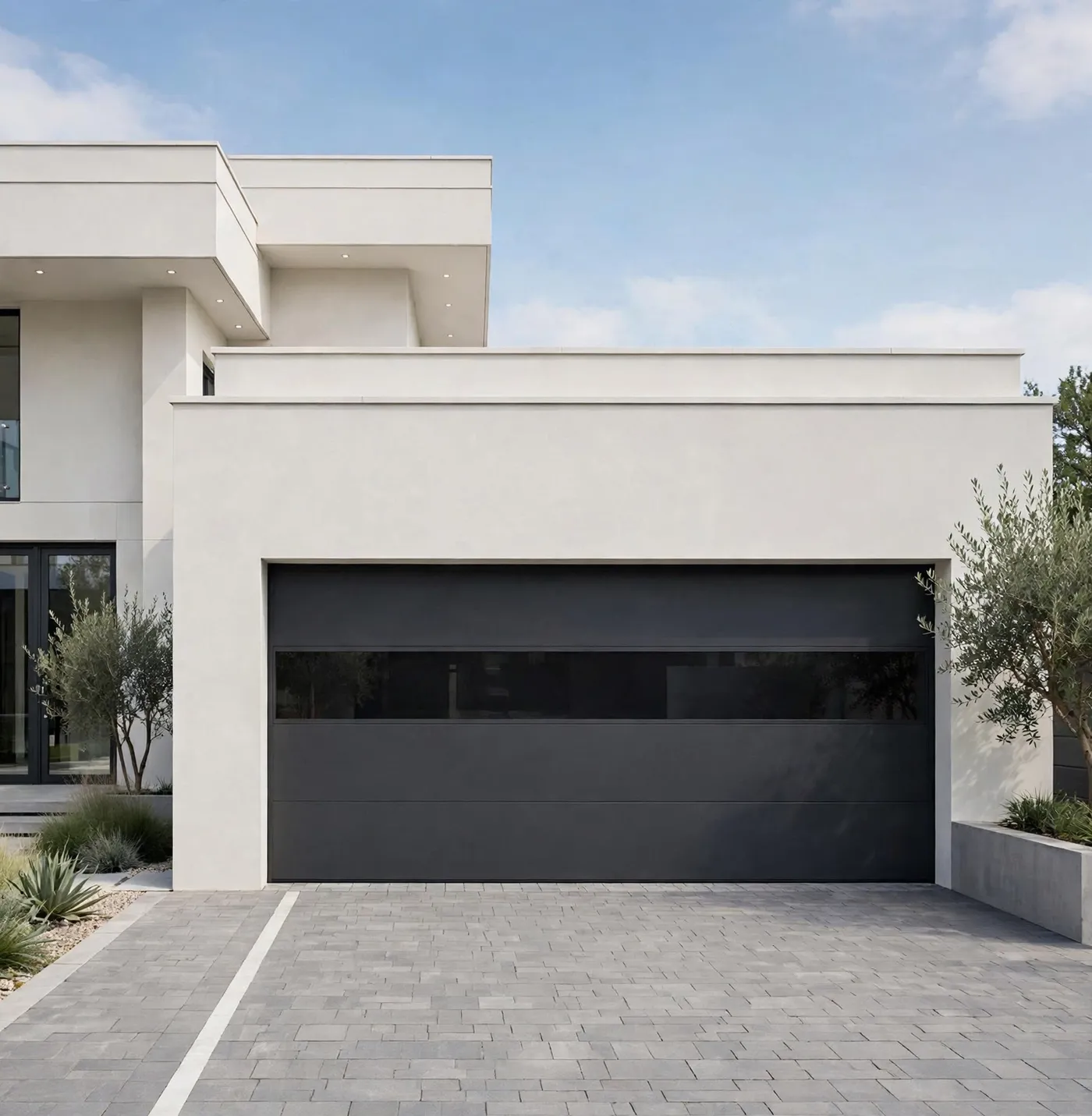 Flat-Panel Aluminum (Glass) Garage Doors